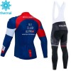 Tenue Maillot M/L + Collant à Bretelles 2020 IAM Cycling Hiver Thermal Fleece N002